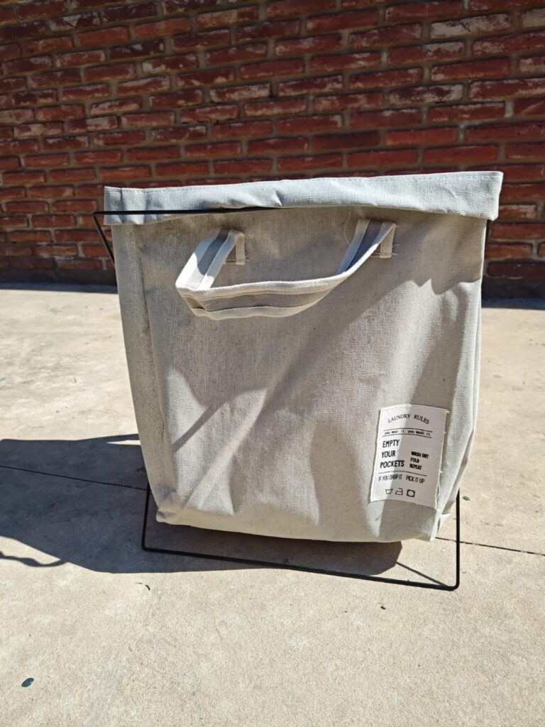 Canasto Para Ropa plegable gris