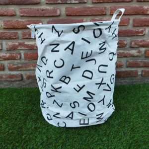 Canasto Organizador blanco letras