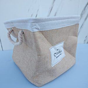 Canasto Organizador de tela Beige