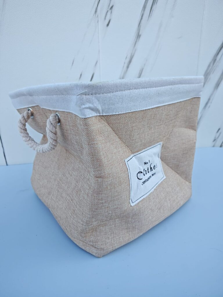 Canasto Organizador de tela Beige