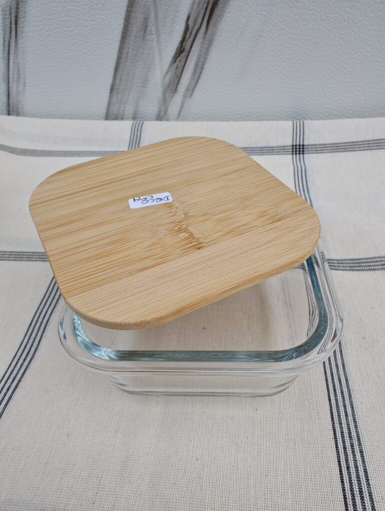 FRASCO RECTANGULAR DE VIDRIO CHICO