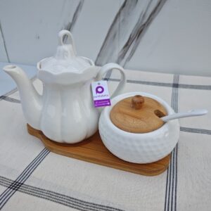 JUEGO DE TETERA Y AZUCARERA BAMBU