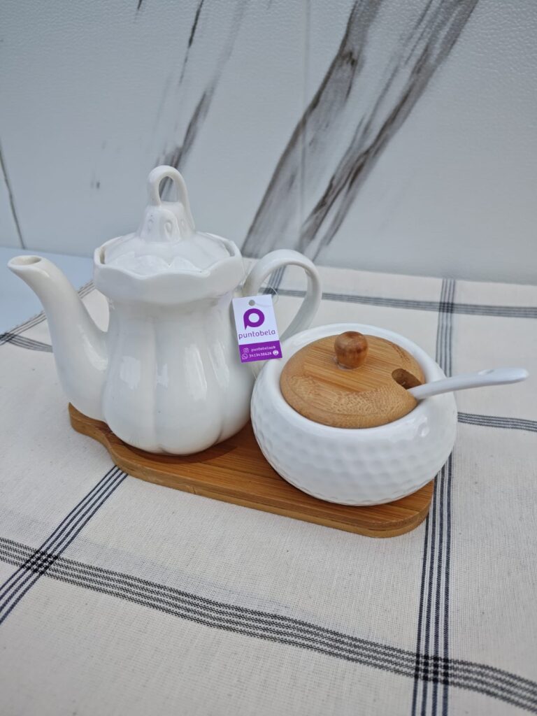 JUEGO DE TETERA Y AZUCARERA BAMBU