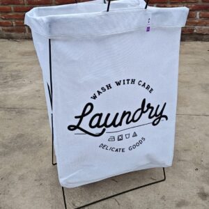 Canasto Para Ropa plegable blanco